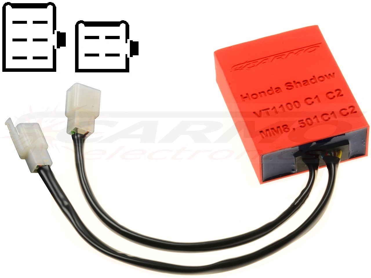 Honda VT1100 C1 C2 igniter ignition module CDI TCI Box (MM8, 501C1, 501C2) - Click Image to Close